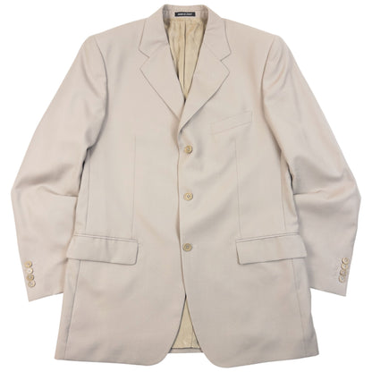 Vintage 90s YSL Yves Saint Laurent Jacket & Trousers Suit Set in beige, photo 2