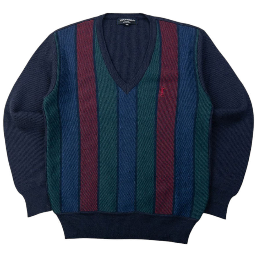 Vintage 90s YSL Yves Saint Laurent Striped Jumper Size S