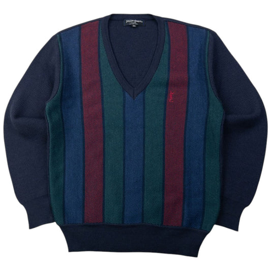 Vintage 90s YSL Yves Saint Laurent Striped Jumper Size S