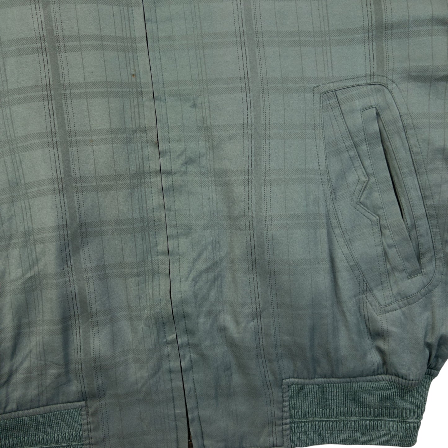 Vintage 90s YSL Yves Saint Laurent Checkered Bomber Jacket Size M