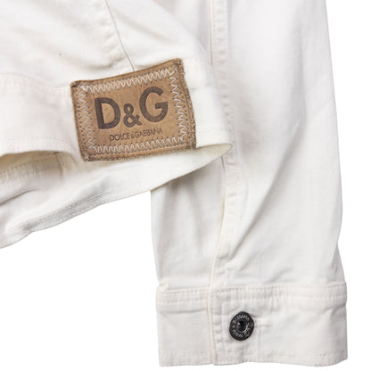 Vintage 2000s Dolce & Gabbana Lace Trim Jacket Womens Size S