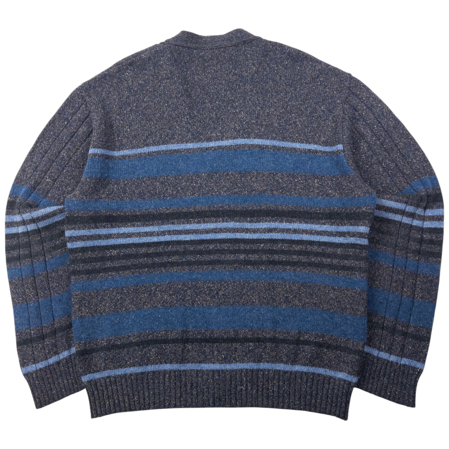 Vintage 90s YSL Yves Saint Laurent Wool Knit Button Up Cardigan Size XL