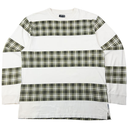 Vintage 2000s Stussy Checkered Long Sleeve T Shirt Size M