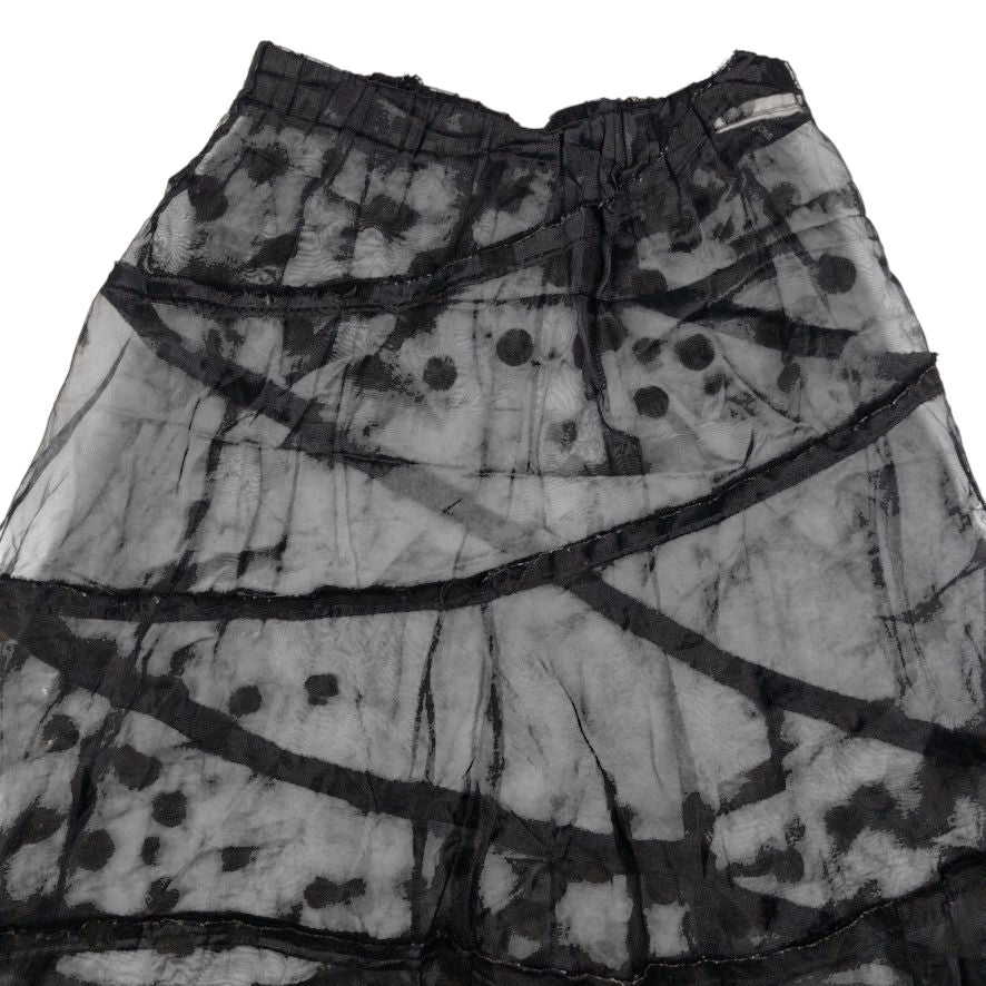 Vintage Comme Des Garçons Tricot Sheer Polka Dot Skirt Womens Size W28