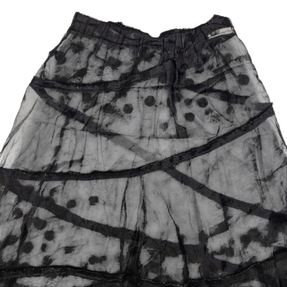 Vintage Comme Des Garçons Tricot Sheer Polka Dot Skirt Womens Size W28