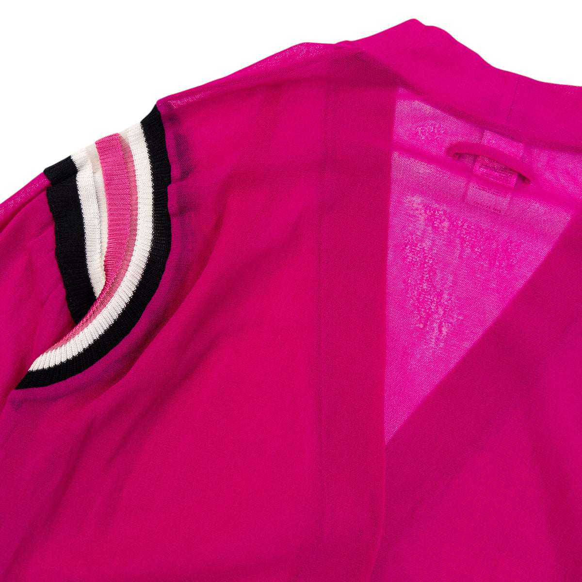 Vintage 2000s Jean Paul Gaultier Soleil Sheer Cardigan in pink, photo 7