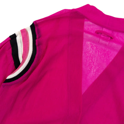 Vintage 2000s Jean Paul Gaultier Soleil Sheer Cardigan in pink, photo 7