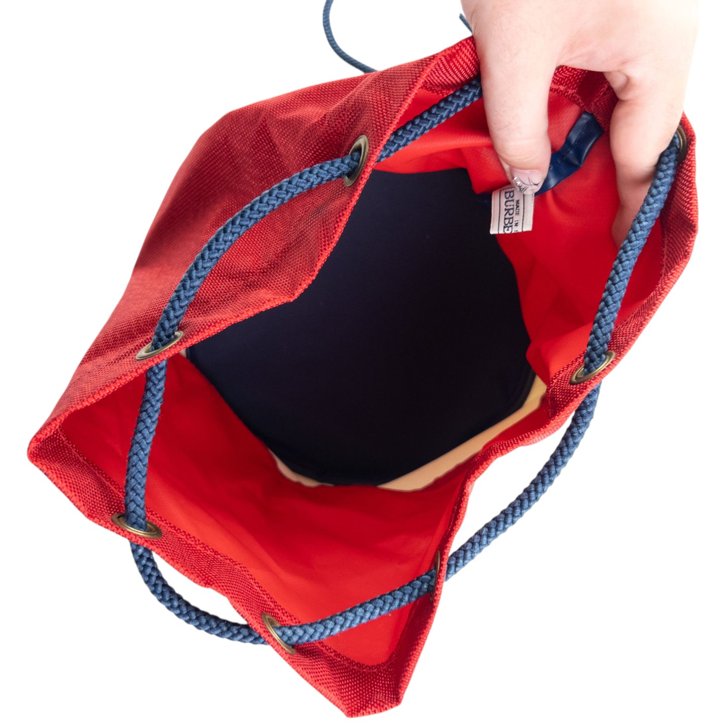 Vintage 80s Burberry Drawstring Bag