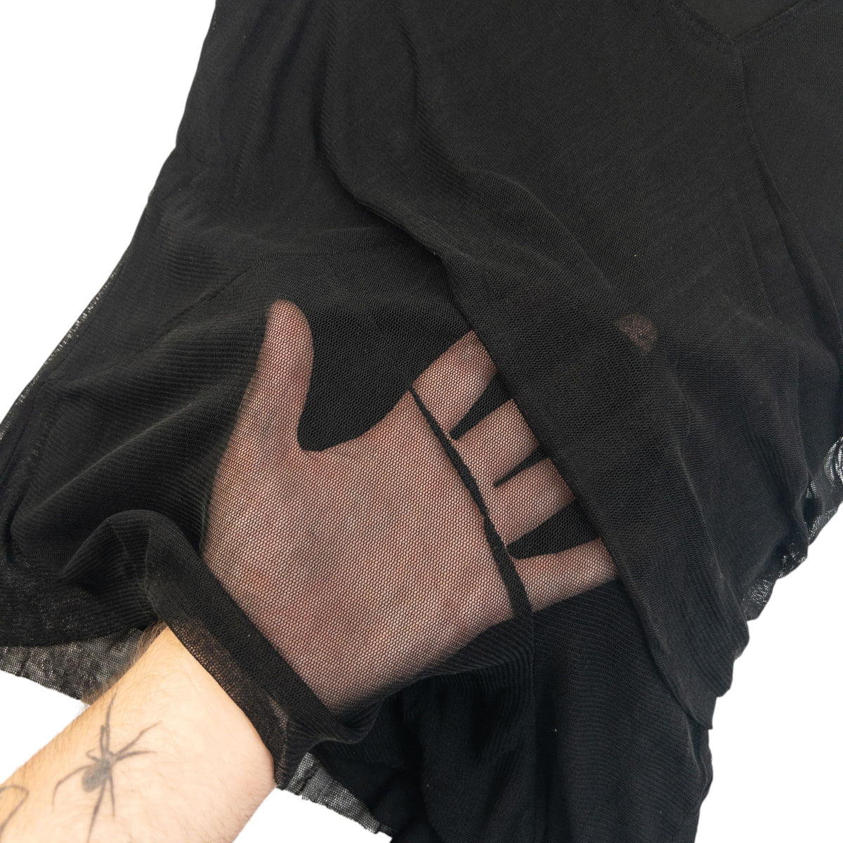 Vintage 90s Issey Miyake Asymmetric Mesh Top Womens Size S