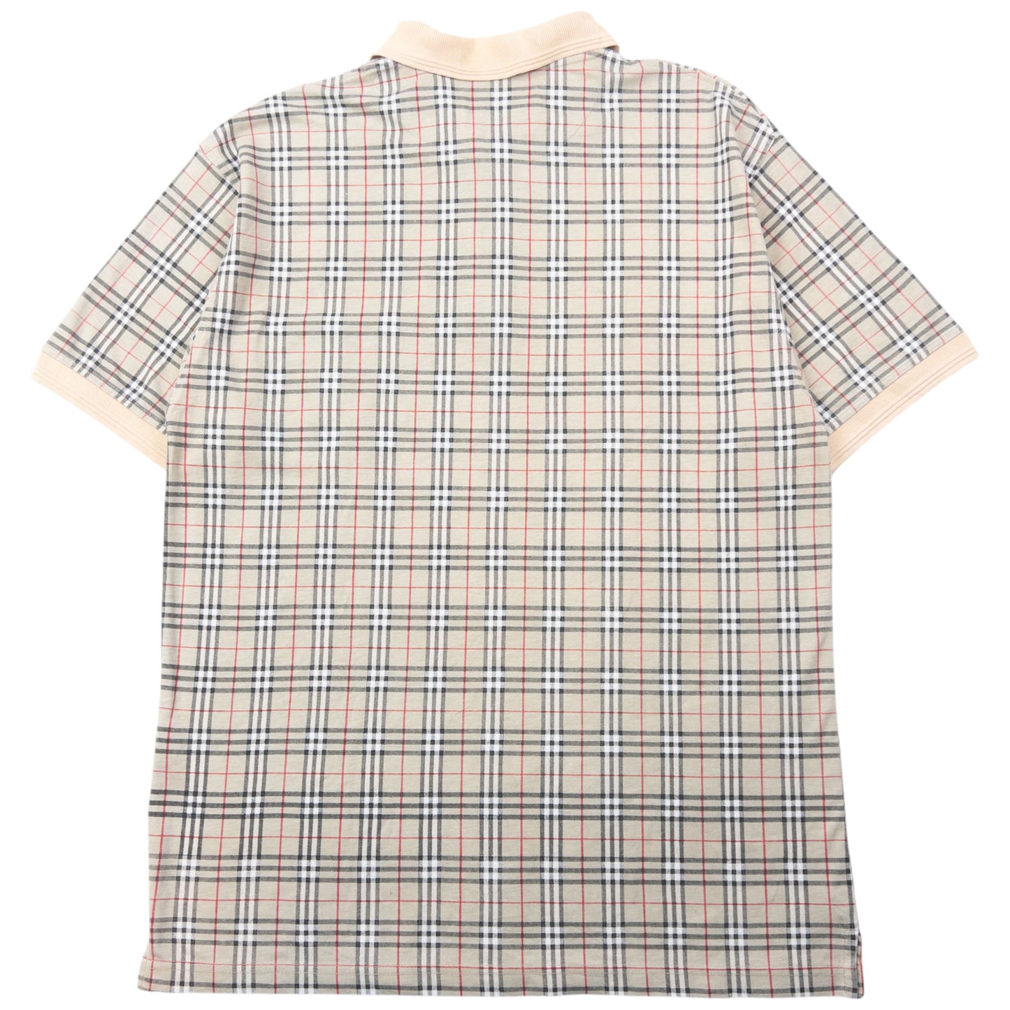 Vintage 90s Burberry Nova Check Polo Shirt Size XL
