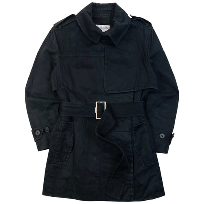 Vintage 2000s YSL Yves Saint Laurent By Tom Ford Belt Waist Trench Jacket Womens Size M