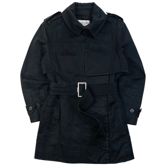 Vintage 2000s YSL Yves Saint Laurent By Tom Ford Belt Waist Trench Jacket Womens Size M