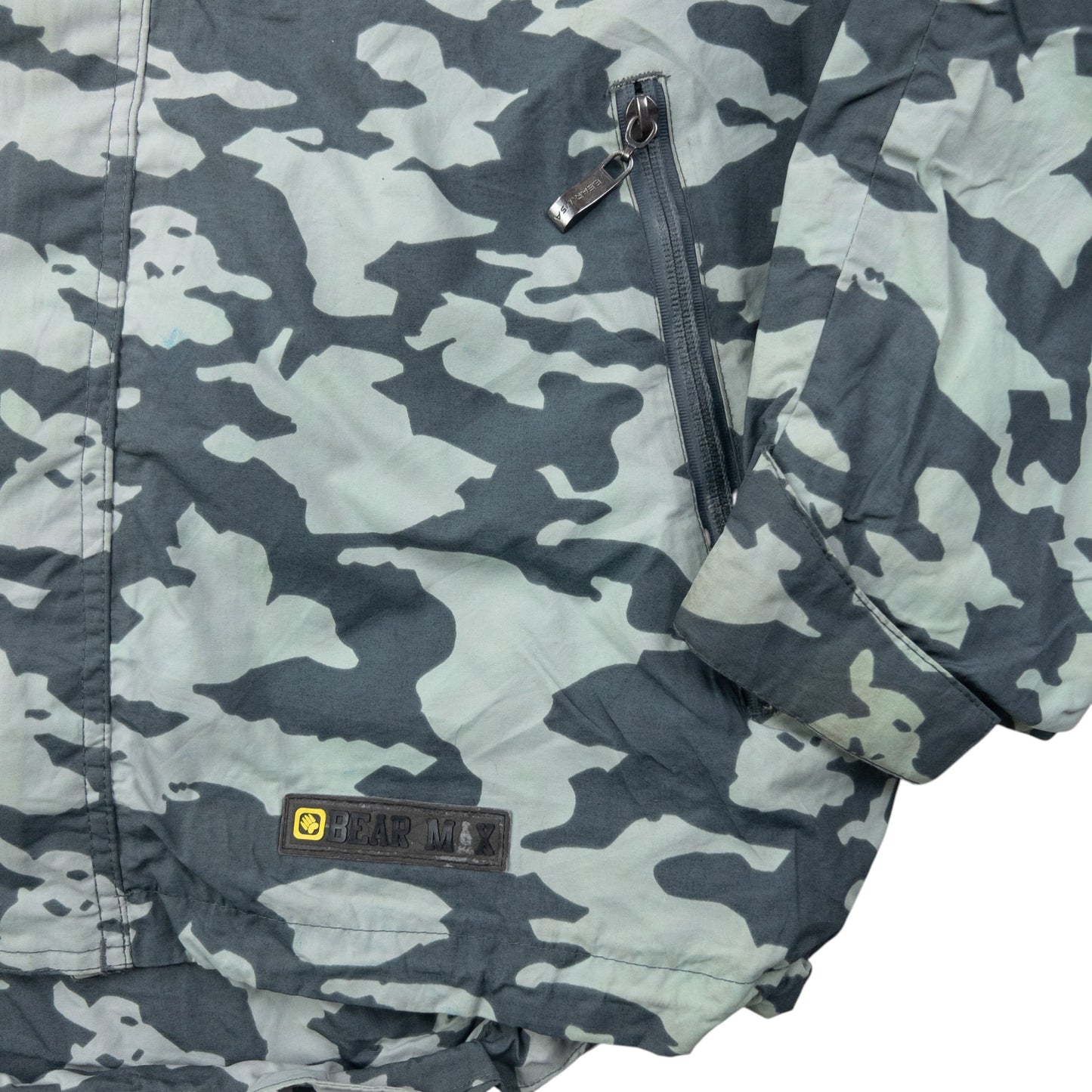 Vintage BEAR BM2-ICE Camo Goggle Hood Jacket Size L