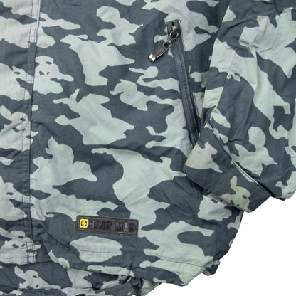 Vintage BEAR BM2-ICE Camo Goggle Hood Jacket Size L