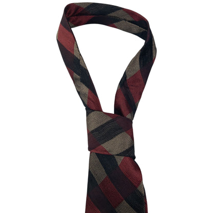 Vintage Issey Miyake Checkered Silk Tie