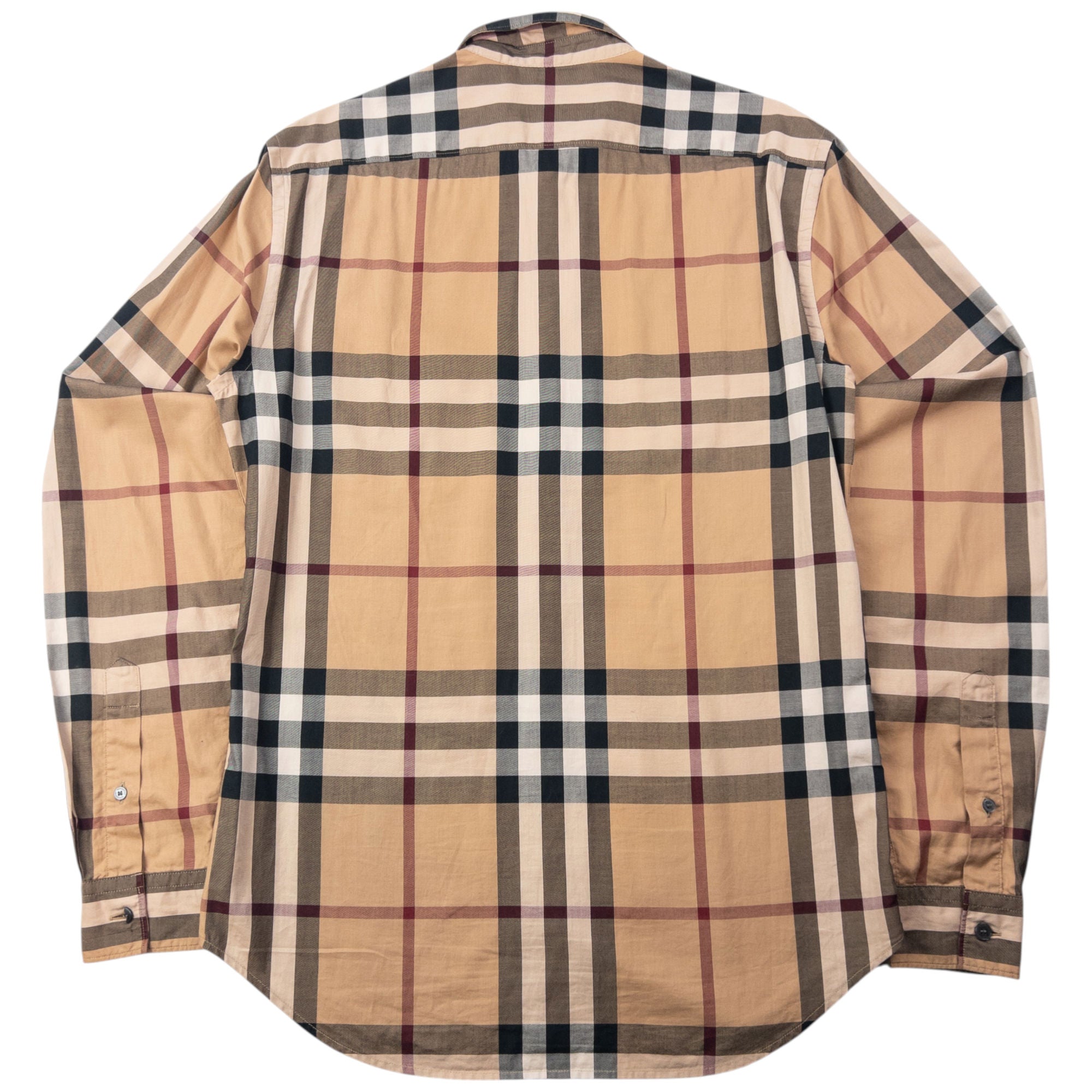 Vintage Burberry Brit Nova Check Long Sleeve Button Up Shirt Size S