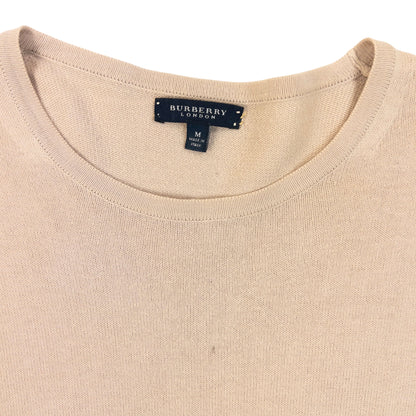Vintage 2000s Burberry Nova Check Sleeve Patch Jumper Size S