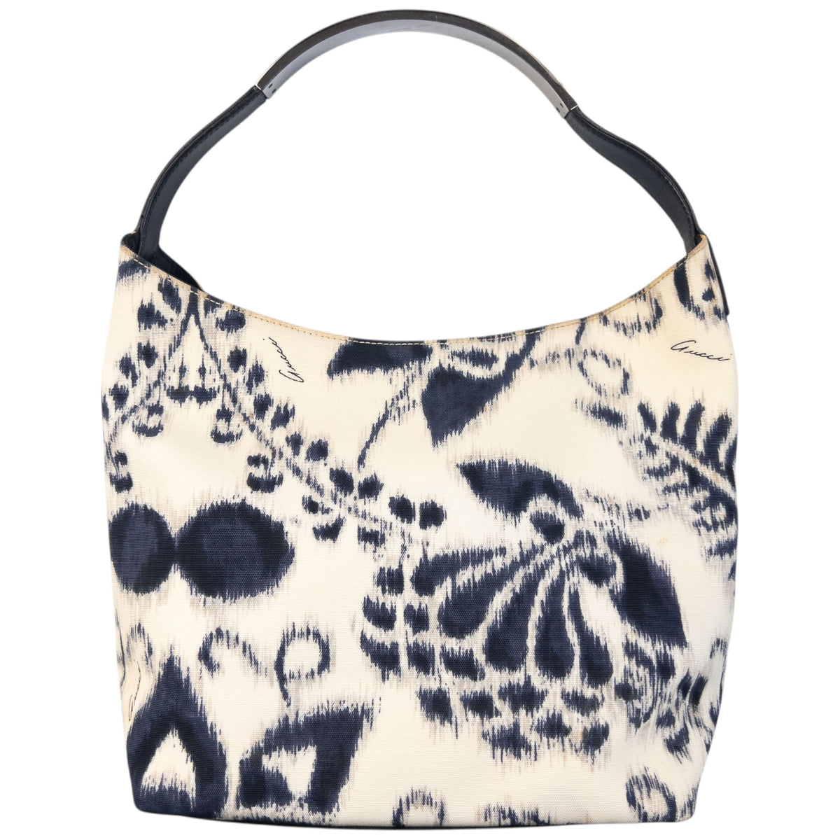 Vintage 2000s Gucci Floral Hobo Shoulder Bag