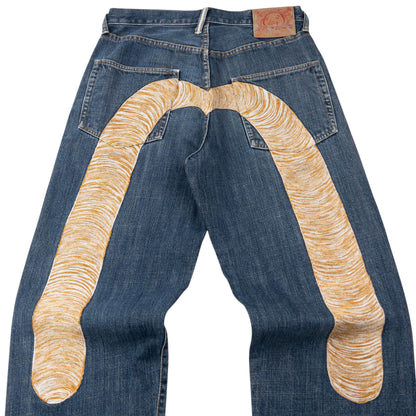 Vintage 2000s Evisu Embroidered Daicock Japanese Denim Jeans Size W30