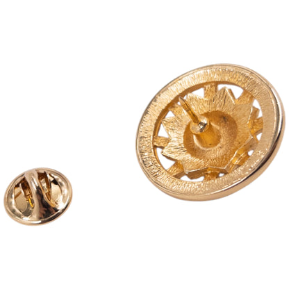 Vintage 90s Dior Gold Sun Pin Broach