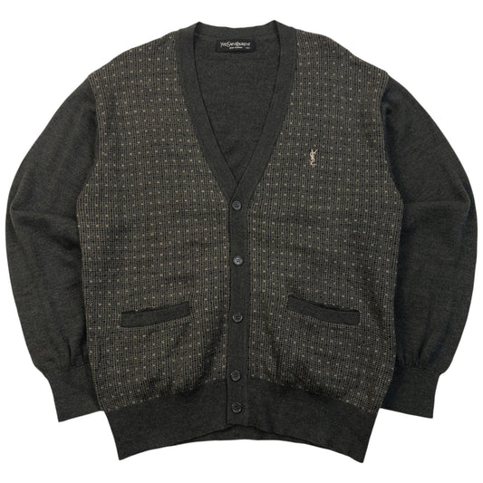 Vintage 90s YSL Yves Saint Laurent Pattern Cardigan Size S