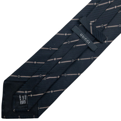 Vintage 2000s Gucci Striped Silk Tie