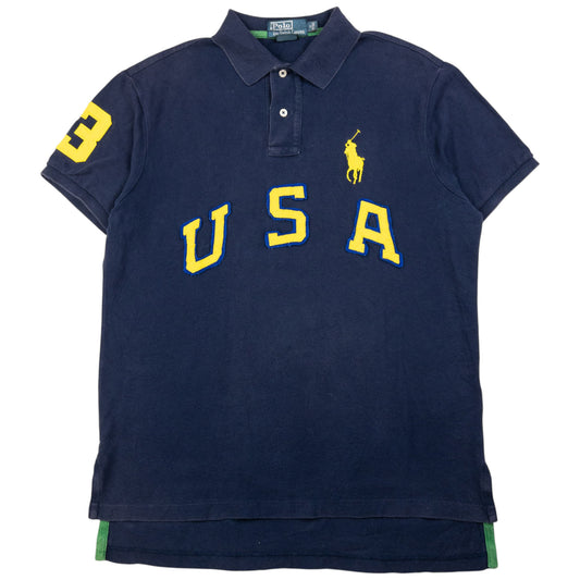 Vintage Polo Ralph Lauren USA Polo Shirt Size M