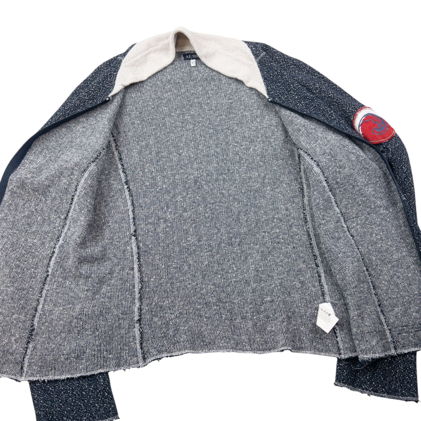 Vintage 2000s Armani Jeans Zip Up Hemp Jumper Womnes Size L