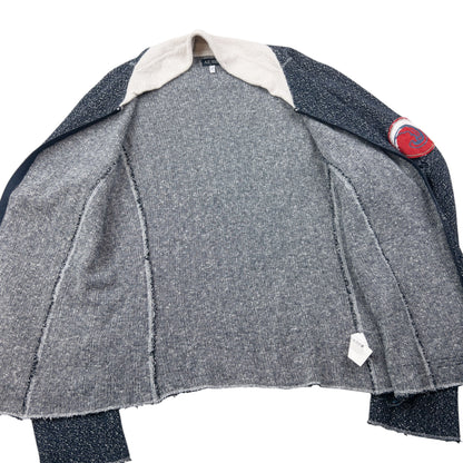 Vintage 2000s Armani Jeans Zip Up Hemp Jumper Womnes Size L