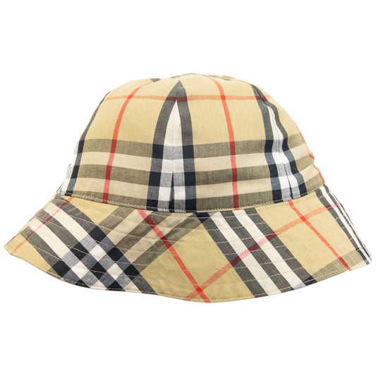 Vintage 90s Burberry Nova Check Reversible Bucket Hat