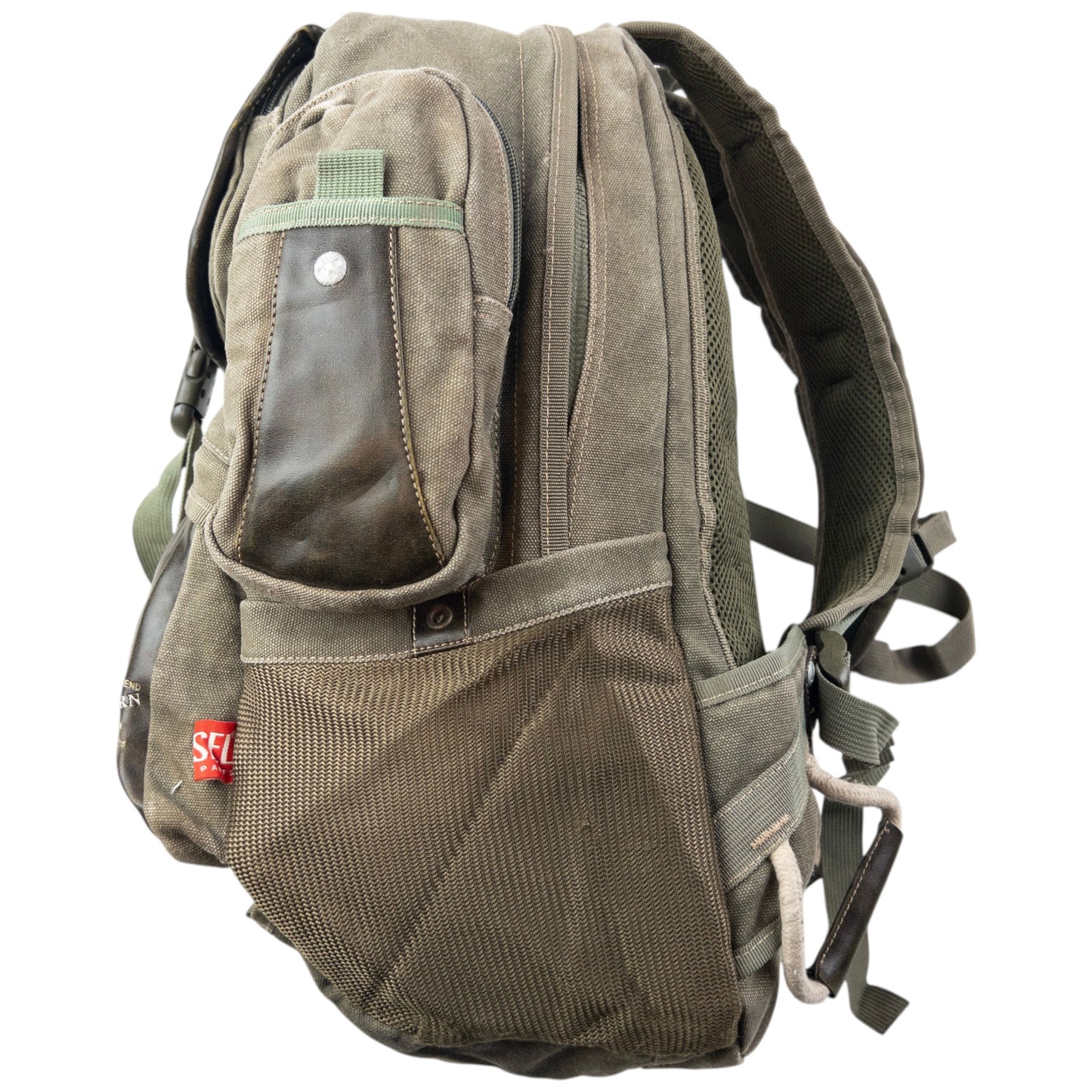 Vintage 2000s Diesel Spare Parts Cargo Backpack