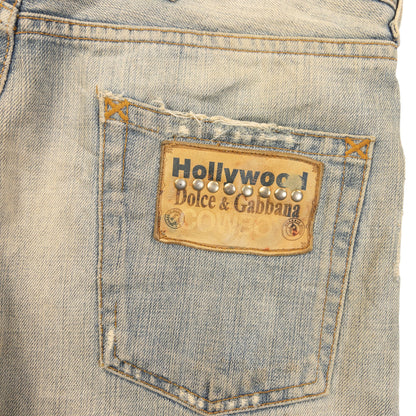 Vintage 2000s Dolce & Gabbana Hollywood Cowboy Denim Jeans Size W30