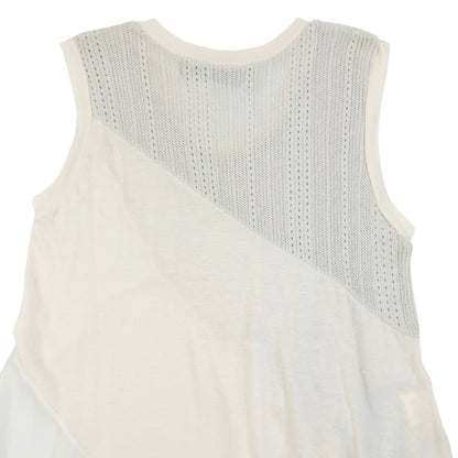 Vintage Gomme Maki Hiroshige Contrast Knit Top Womens Size L