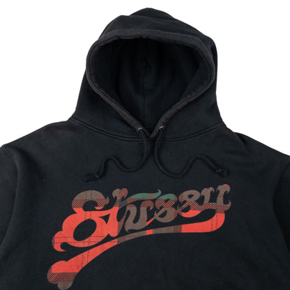 Vintage Stussy NYTLA Tartan Graphic Hoodie Size XL