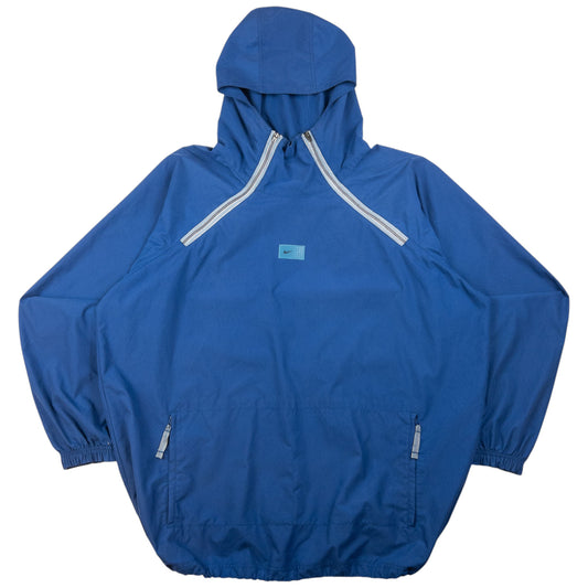 Vintage Nike Double Q Zip Hooded Jacket Size XL