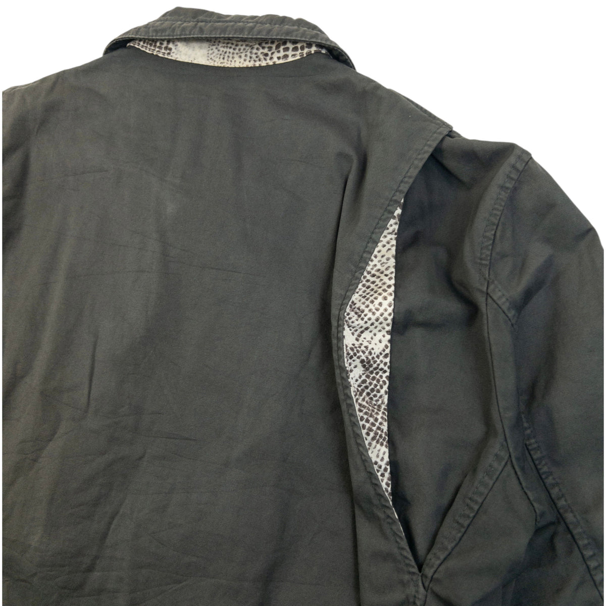 Vintage 2000s PPFM Snakeskin Pattern Lined Jacket Size S