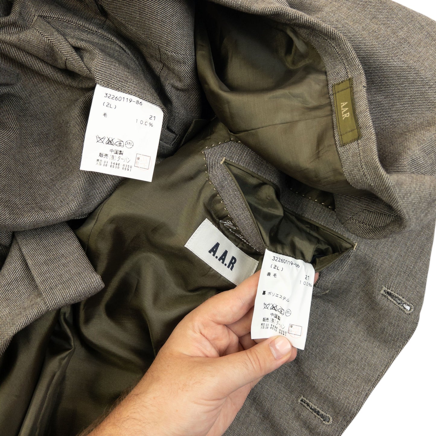 Vintage 90s Yohji Yamamoto A.A.R Jacket & Trousers Suit Set Size XXL