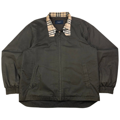 Vintage Burberry Nova Check Collar Zip Up Jacket Size XL