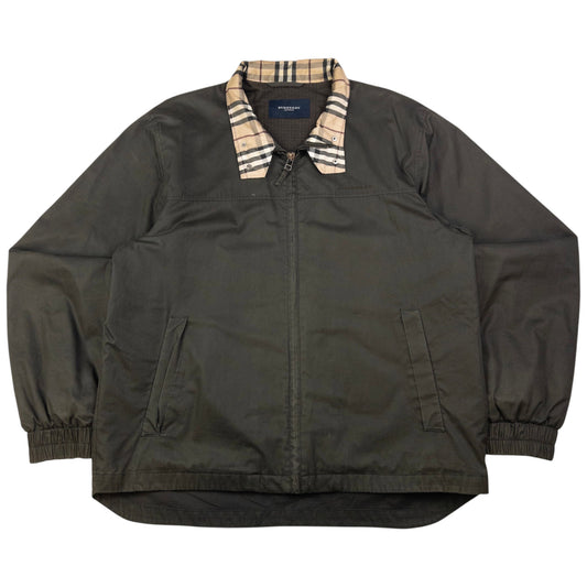 Vintage Burberry Nova Check Collar Zip Up Jacket Size XL