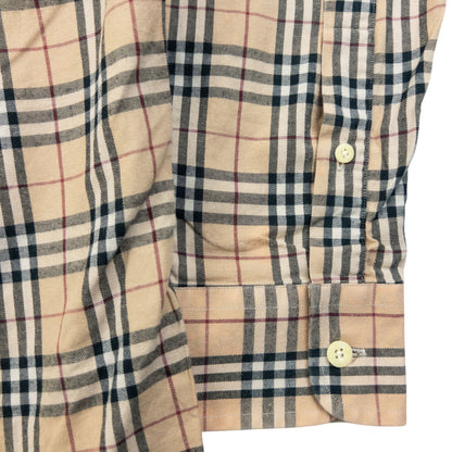 Vintage 2000s Burberry Nova Check Long Sleeve Button Up Shirt Size L