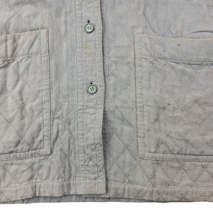Vintage 80s Issey Miyake Button Up Quilted Jacket Size M