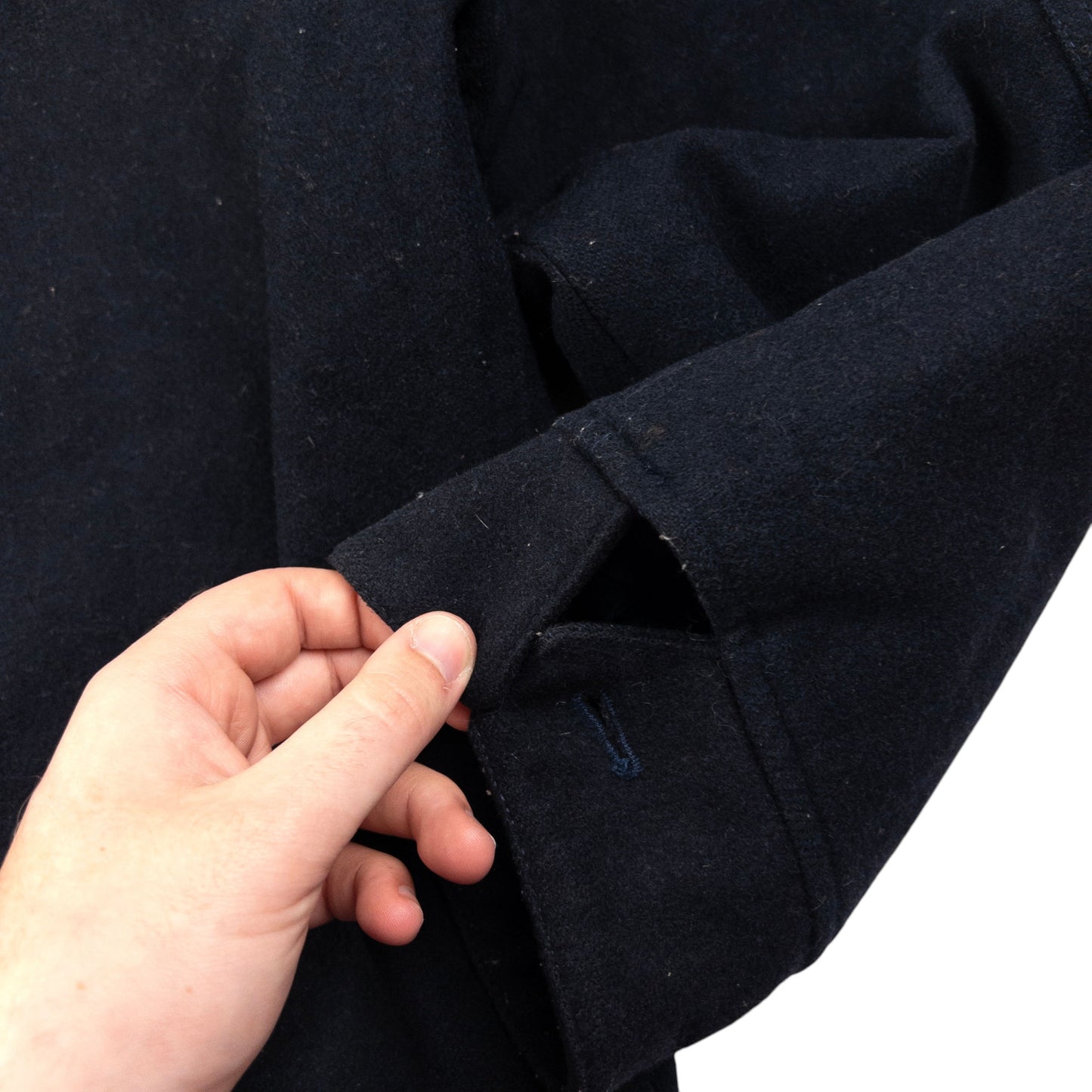 Vintage Armani Jeans Omega Button Up Wool Jacket Size XL
