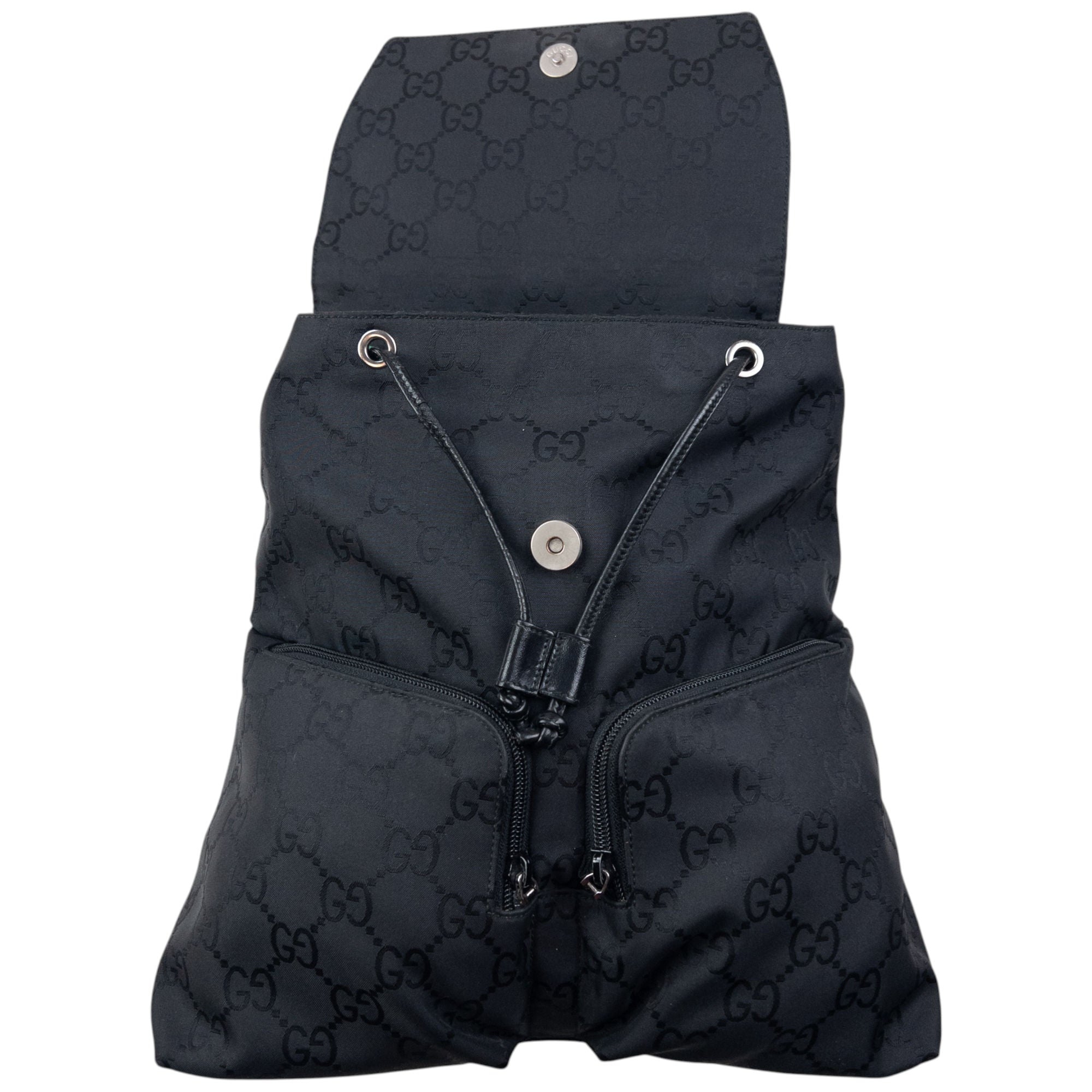 Vintage 2000s Gucci Monogram Bucket Backpack