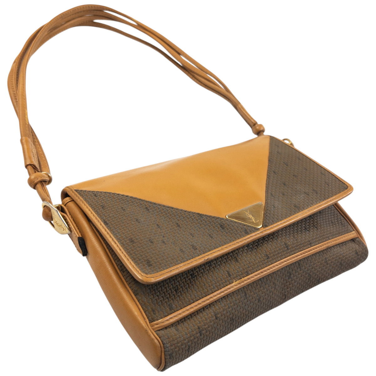 Vintage 90s YSL Yves Saint Laurent Leather Shoulder Bag
