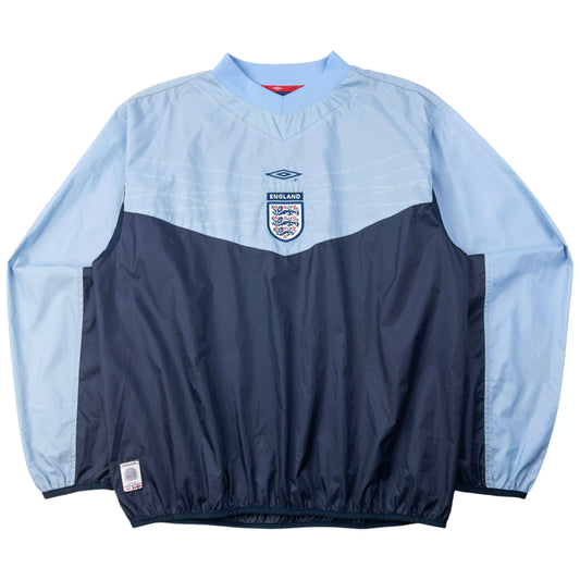 Vintage 2001 Umbro England Football Pullover Jacket Size L