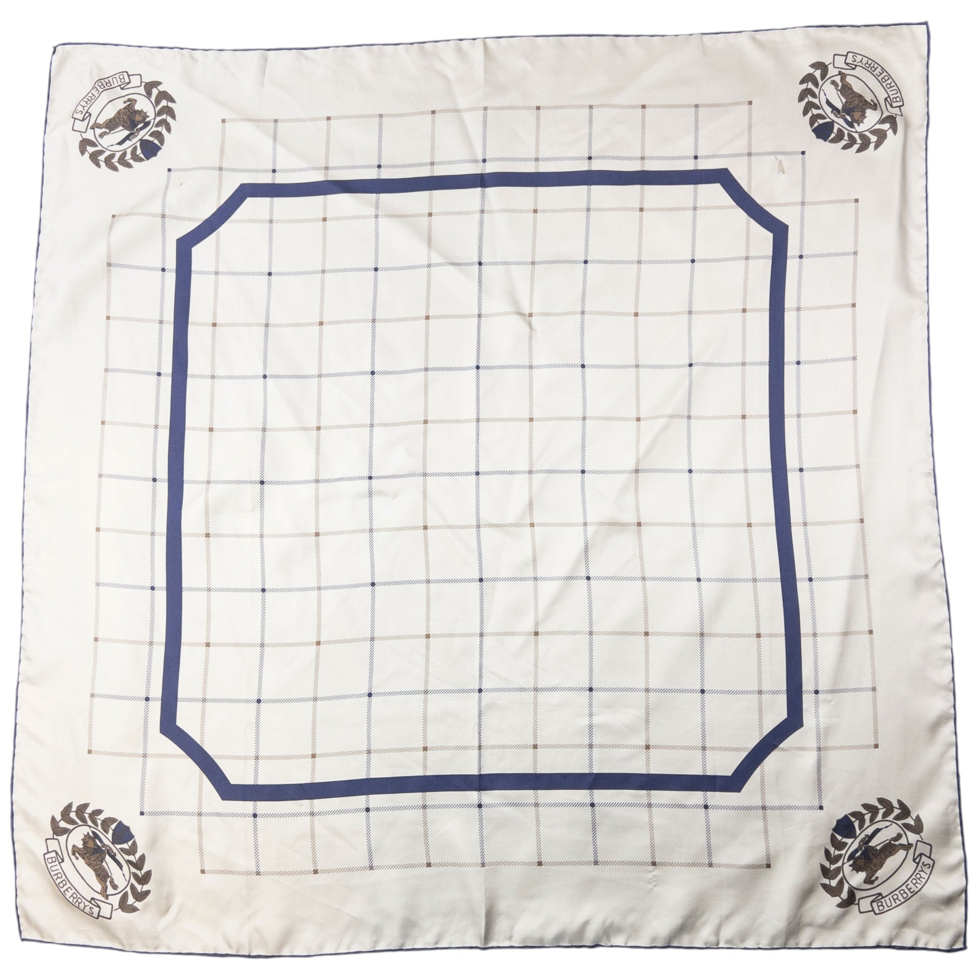 Vintage 90s Burberry Silk Scarf