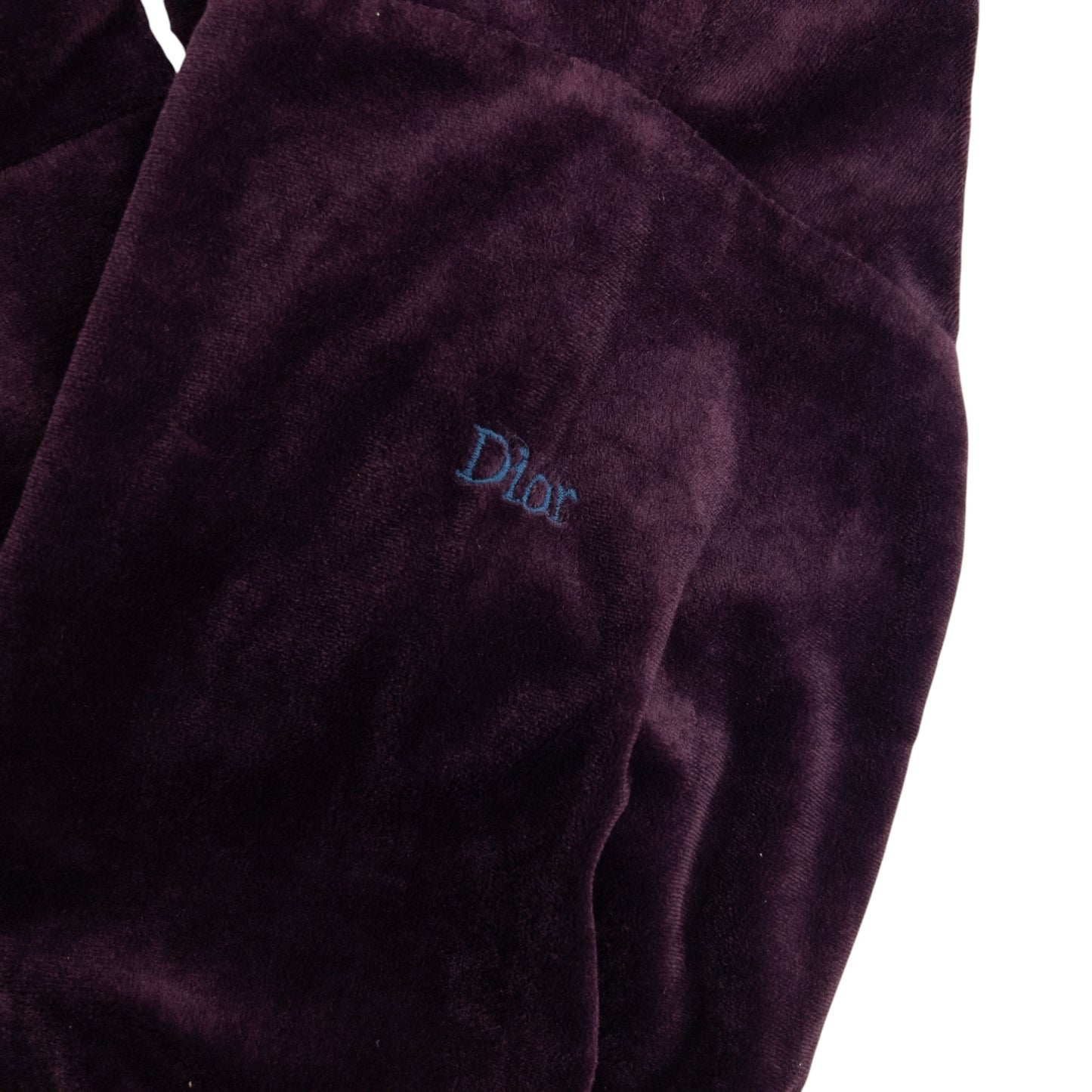Vintage 80s Dior Monsieur Zip Up Velour Bomber Jacket Size L