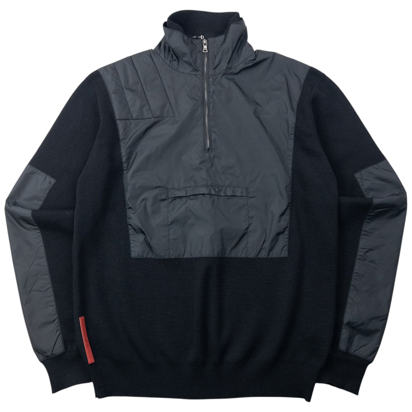 Vintage 2000s Prada Sport Layered Q Zip Jumper Size M