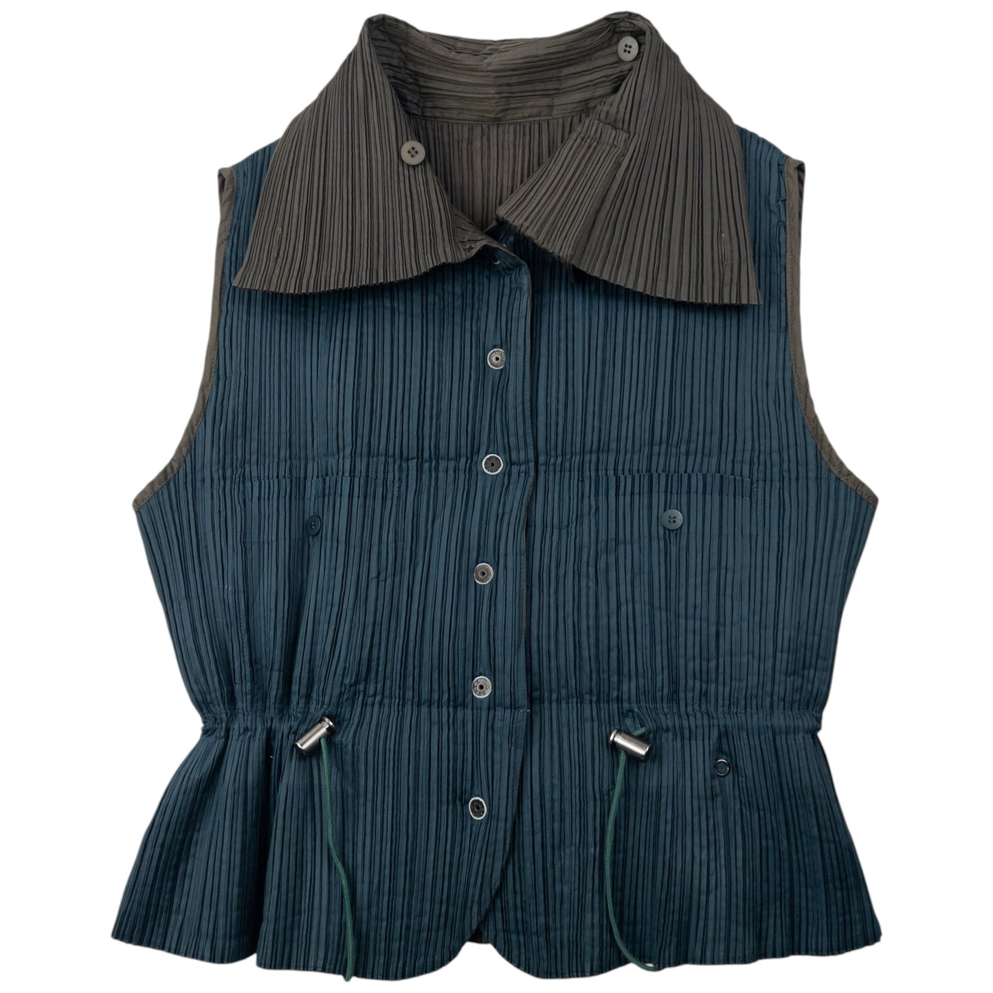Vintage 1993 Issey Miyake Pleated Reversible Gilet Size S