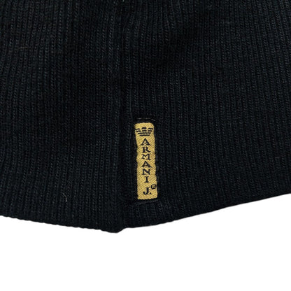 Vintage Armani Jeans Ribbed Beanie Hat